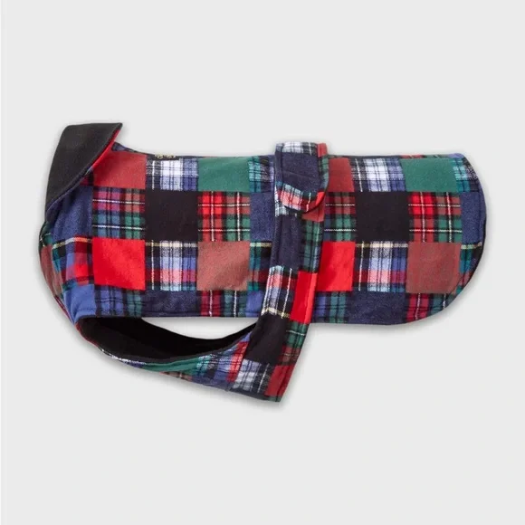 The Vermont Flannel Co Patchwork Dog Jacket Plaid Teacup XXS - Picture 1 of 7